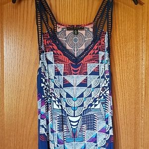 Women's geometric tunic dress